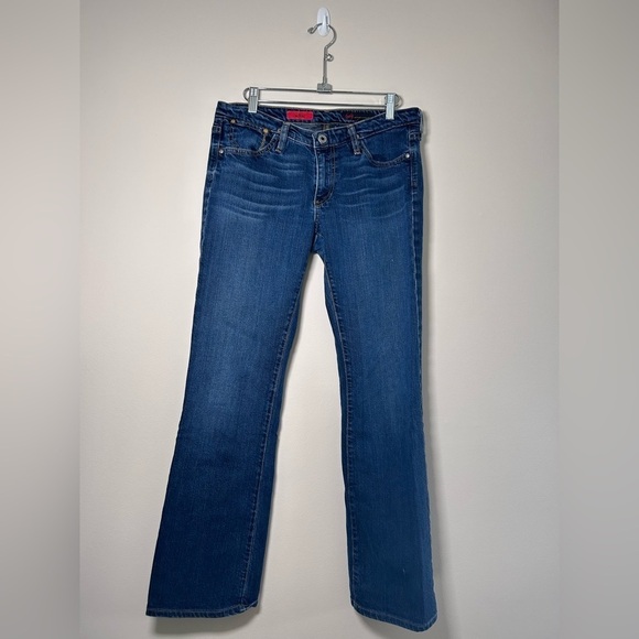 AG Adriano Goldschmied The Kiss Low Rise Straight Leg Jeans Blue Size 29 - Picture 2 of 9